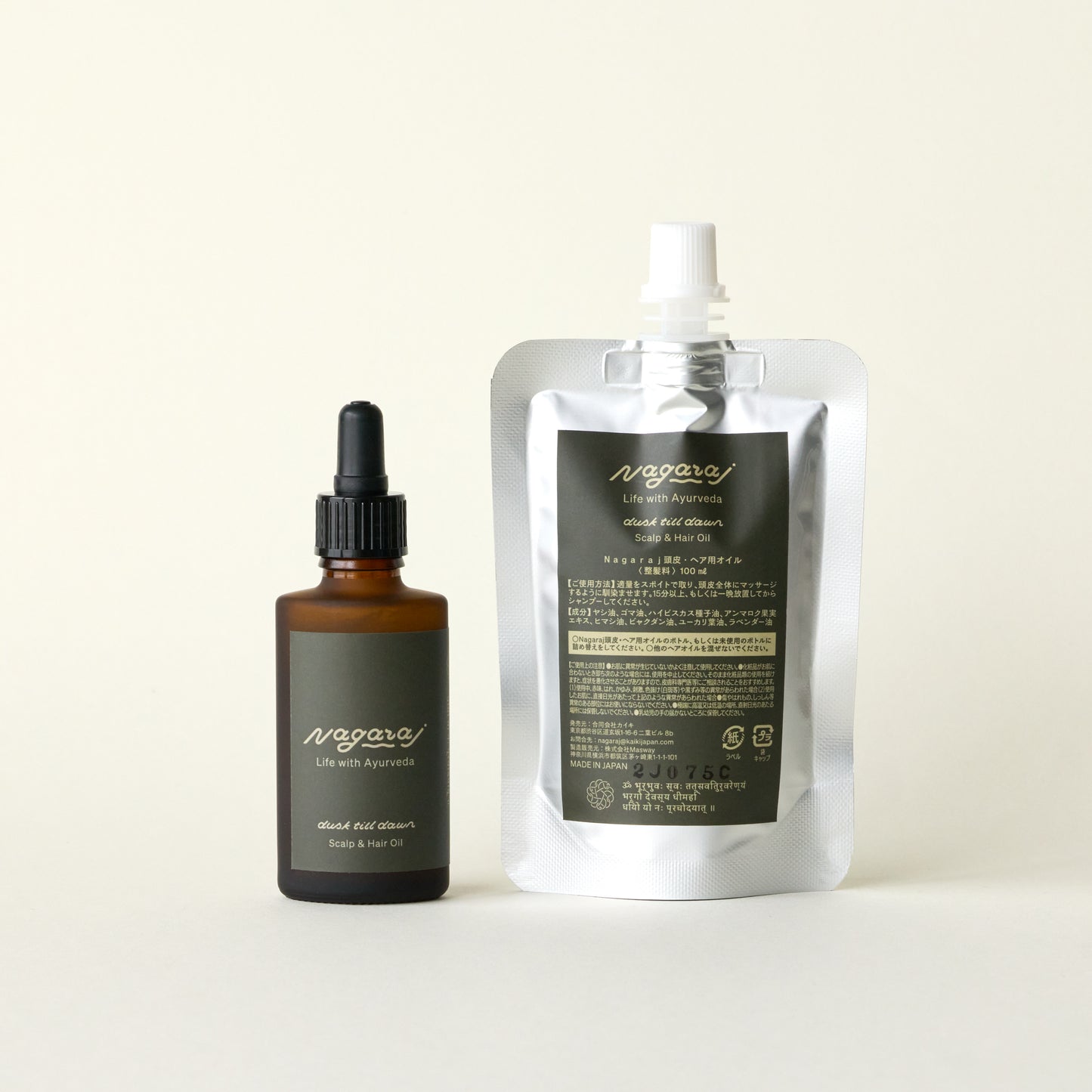 dusk till dawn 頭皮ヘアオイル30ml＋詰替パウチ100ml