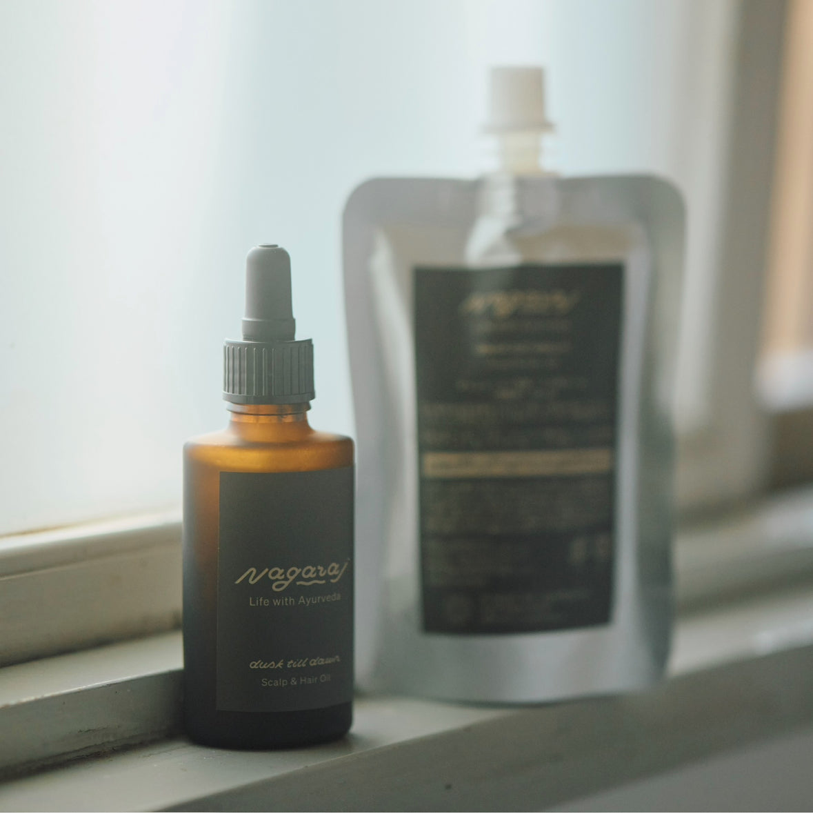 【予約販売】頭皮・ヘア用オイル - dusk till dawn -30ml本体＋詰替パウチ100ml（11月以降発送予定）